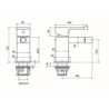 02228 ARKTIC BATERIA BIDETOWA CHROM