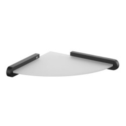 02956 Futura black półka narożna