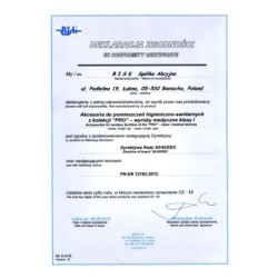 04784 UCHWYT L PRO 550 X 550 MM BIAŁY